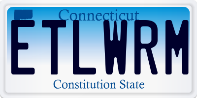 CT license plate ETLWRM