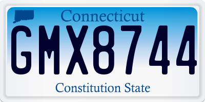CT license plate GMX8744