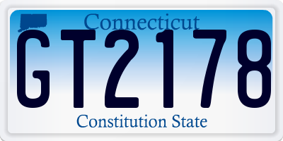 CT license plate GT2178
