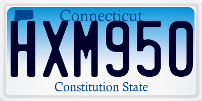 CT license plate HXM950