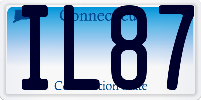 CT license plate IL87