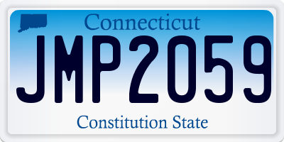 CT license plate JMP2059