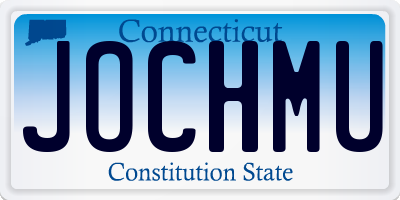 CT license plate JOCHMU