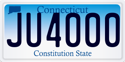 CT license plate JU4000