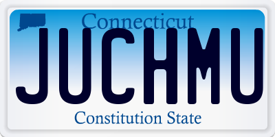 CT license plate JUCHMU