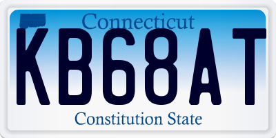 CT license plate KB68AT