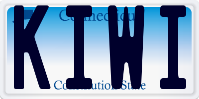 CT license plate KIWI