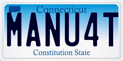CT license plate MANU4T