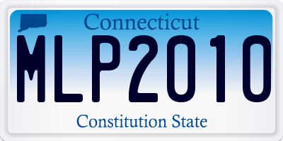 CT license plate MLP2010