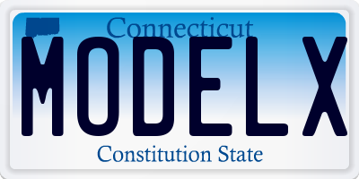 CT license plate MODELX