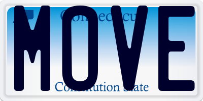 CT license plate MOVE