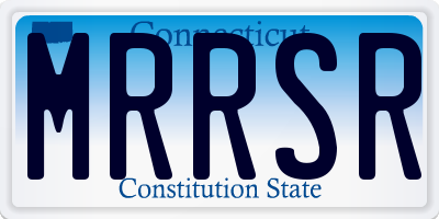 CT license plate MRRSR