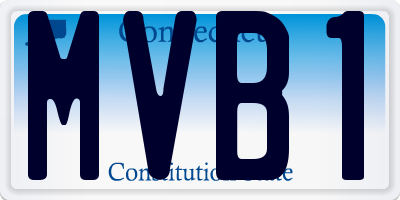 CT license plate MVB1