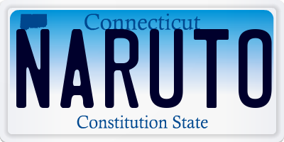 CT license plate NARUTO