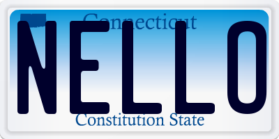 CT license plate NELLO