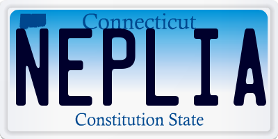 CT license plate NEPLIA