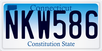 CT license plate NKW586