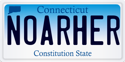 CT license plate NOARHER