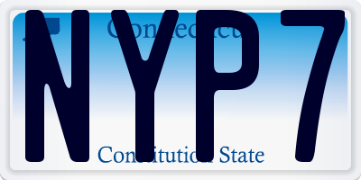 CT license plate NYP7