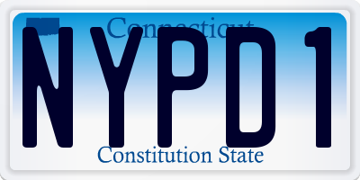 CT license plate NYPD1