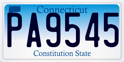 CT license plate PA9545