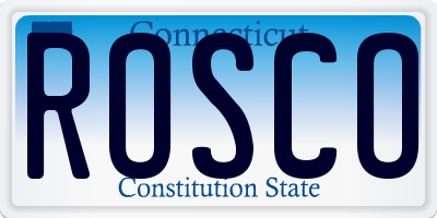 CT license plate ROSCO