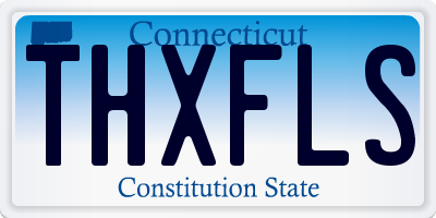 CT license plate THXFLS