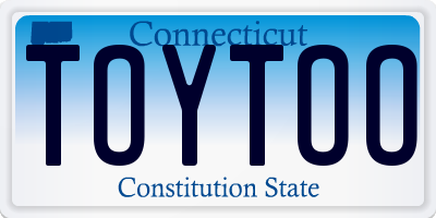 CT license plate TOYTOO