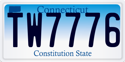 CT license plate TW7776