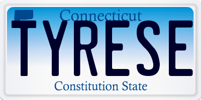 CT license plate TYRESE