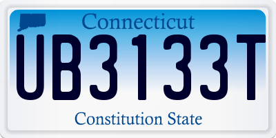 CT license plate UB3133T