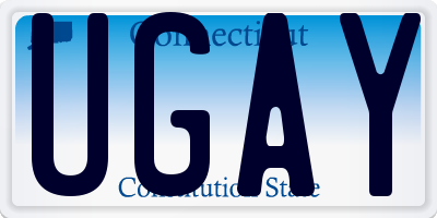 CT license plate UGAY