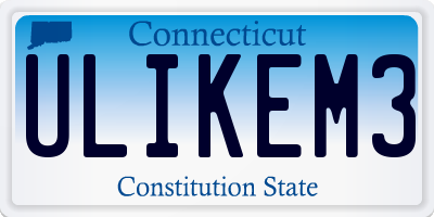 CT license plate ULIKEM3