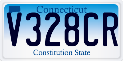 CT license plate V328CR