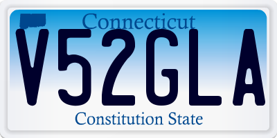 CT license plate V52GLA