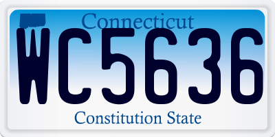 CT license plate WC5636