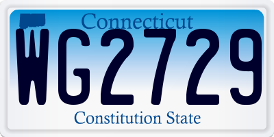 CT license plate WG2729