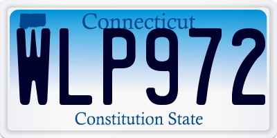 CT license plate WLP972