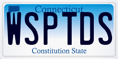 CT license plate WSPTDS