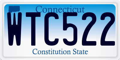 CT license plate WTC522