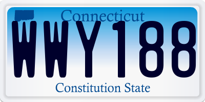 CT license plate WWY188