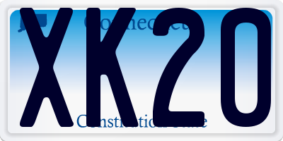 CT license plate XK20