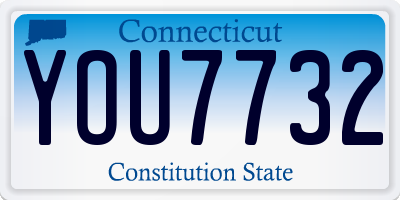 CT license plate YOU7732