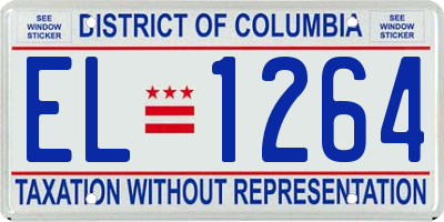 DC license plate EL1264