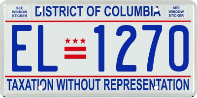 DC license plate EL1270