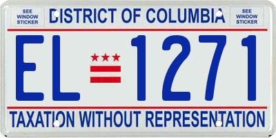 DC license plate EL1271