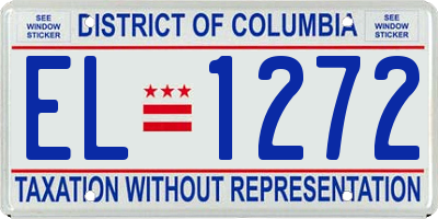 DC license plate EL1272