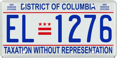 DC license plate EL1276