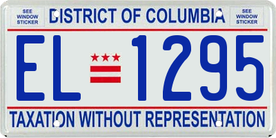 DC license plate EL1295