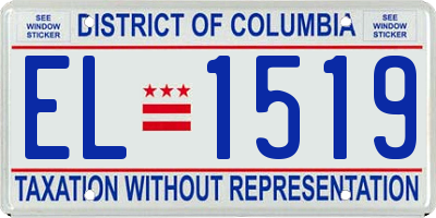 DC license plate EL1519